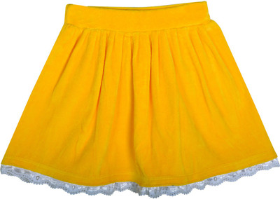 

Lil Orchids Solid Baby Girls Gathered Yellow Skirt
