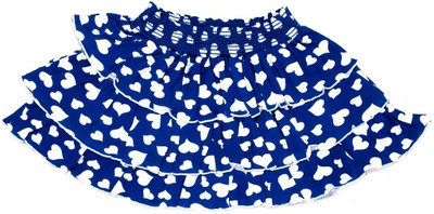 

Gkidz Printed Girls A-line Multicolor Skirt, Dark blue