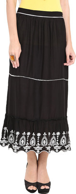 

Trend Arrest Solid Women's Regular Black Skirt