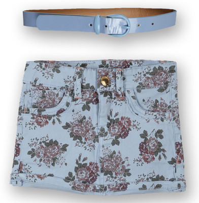 

Lilliput Floral Print Girls A-line Purple Skirt, Purple light