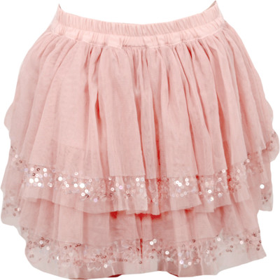 

Bella Moda Self Design Girls Gathered Pink Skirt