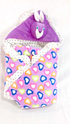 

Baby's Clubb Baby Wrapper Sleeping Bag(Multicolor, Multicolor;purple;white