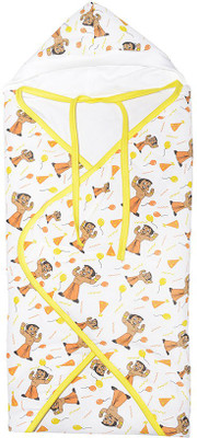 

Chhota Bheem Soft Cotton White Color Hooded Baby Wrapper come for New Born Sleeping Bag(Yellow