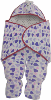 

Baby's Clubb Baby Wrapper Sleeping Bag(Multicolor, Multicolor;purple;white