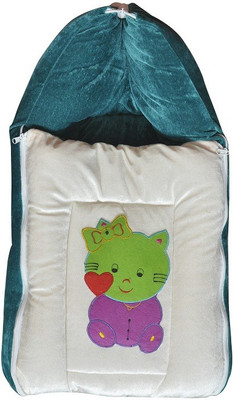 

Chinmay Kids VELVET BEDDING AND CARRYING Sleeping Bag(Green, White