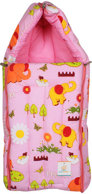 

Ole Baby 3 in 1 Colorful Elephant Flower Tree Hooded Reversible Carry Nest Sleeping Bag(Pink, Multicolor