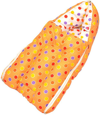 

Orange and Orchid Baby Bedding Set Cum Sleeping Bag,Bed For Just Born Sleeping Bag(Orange