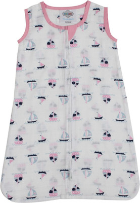 

Bacati Little Sailor Boats Girls Muslin Sleep Sack Sleeping Bag(Multicolor