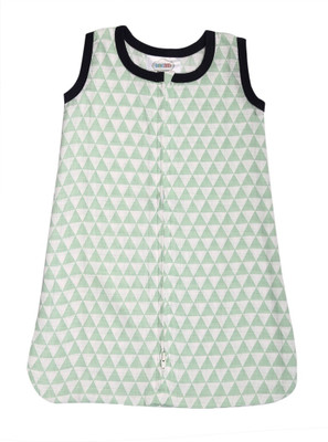 

Bacati Tribal Mint Triangles Muslin Sleep Sack Sleeping Bag(Multicolor)
