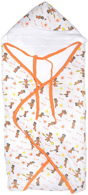 

Chhota Bheem Soft Cotton White Color Hooded Baby Wrapper come for New Born Sleeping Bag(Orange