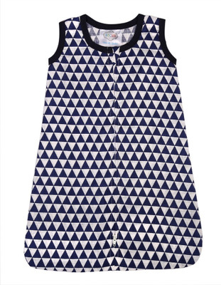

Bacati Tribal Navy Triangles Muslin Sleep Sack Sleeping Bag(Blue, Dark blue