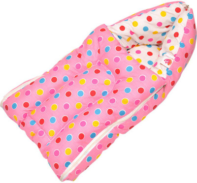 

Orange and Orchid Baby Bedding Set Cum Sleeping Bag,Bed For Just Born Sleeping Bag(Pink