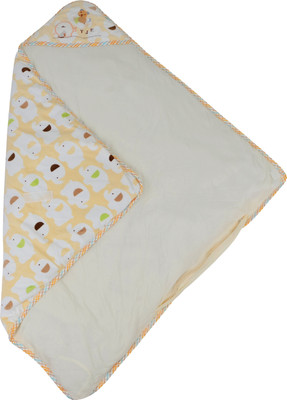

Baby Grow Swaddle Newborn Toddler Velvet Fleece Elephant Print Sleeping Bag(Multicolor, Cream