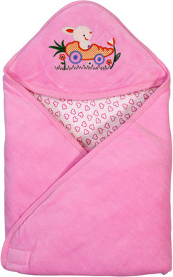 

Brim Hugs & Cuddles Embroidered Hooded wrappers01 Sleeping Bag(Pink