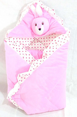 

Baby's Clubb Baby Wrapper Sleeping Bag(White, Pink, Pink;white