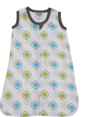 

Bacati Elephants Aqua/ Lime/Grey Sleep Sack Sleeping Bag(Blue