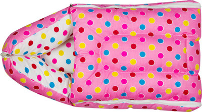

Zura 3 in 1 Cotton Baby bed & Baby Carrier Sleeping Bag(Pink
