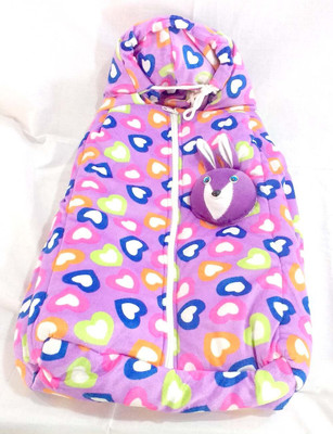 

Baby's Clubb Baby Wrapper Sleeping Bag(Multicolor, Multicolor;purple;white