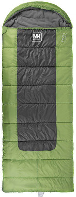 

Kiehberg Envelope sleeping bag with hood F400-XL, Sleeping Bag(Green, Black;green