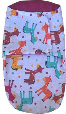 

Big Bear Printed  Swadding Baby Blanket(Cotton, White