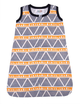 

Bacati Aztec Orange/Navy Large Triangles Muslin Sleep Sack Sleeping Bag(Blue, Dark blue