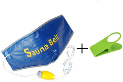 Sauna Belt Slim Waist Tummy Trimmer Hot Shaper Cruncher Protector Vibro Slimmer Heating With Clip Holder Slimming Belt(Blue) available at flipkart for Rs.399