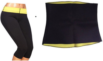 

Benison India (L) Hot shaper slimming shorts and Slimming Belt(Black)
