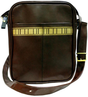

Lizafab Girls Casual Brown Genuine Leather Sling Bag