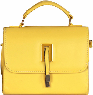 

Kalon Women Casual Yellow PU Sling Bag