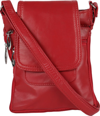 

Poppy Women Casual Maroon PU Sling Bag