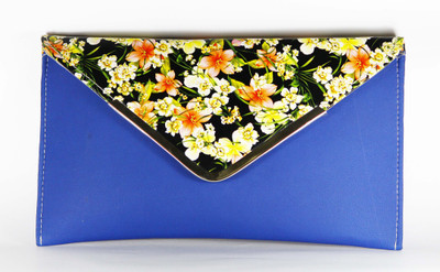 

SimaEnterprise Women Evening/Party Blue Leatherette Sling Bag