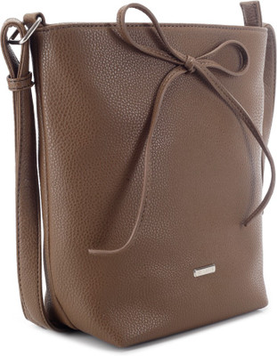 

Lavie Women Casual Brown Polyester Sling Bag