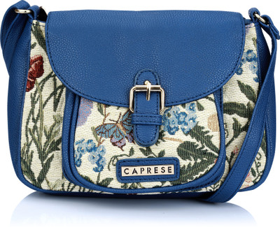

Caprese Women Casual Blue Leatherette Sling Bag