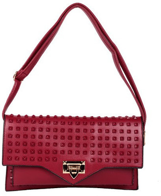 

Trendberry Women Maroon PU Sling Bag