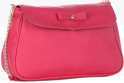 

Peperone Women Evening/Party Pink PU Sling Bag