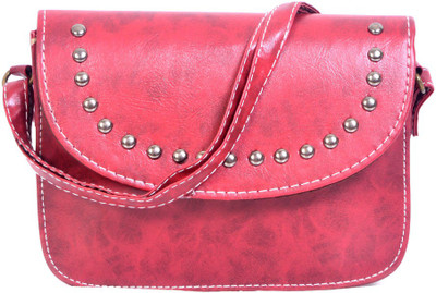 

Bags Craze Women Casual Maroon PU Sling Bag