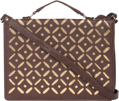 

MTE Girls Casual Brown Leatherette Sling Bag