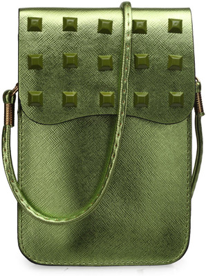 

Bags Craze Women Formal Green PU Sling Bag