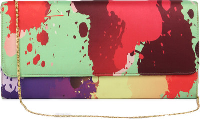 

Zoe Makhoa Women Evening/Party Multicolor Silk Sling Bag