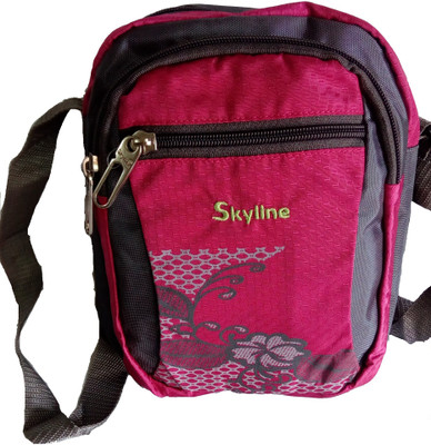 

Skyline Men & Women Casual Pink Polyester Sling Bag