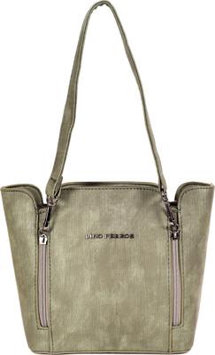 

Lino Perros Women Casual Green Leatherette Sling Bag