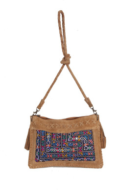 

Jaipur Textiles Hub Women Multicolor Genuine Leather Sling Bag