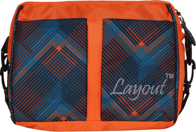 

Layout Men & Women Casual Orange Polyester Sling Bag
