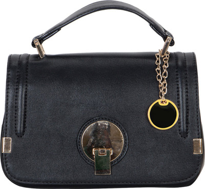 

Crawler Girls Casual Black Leatherette Hand-held Bag