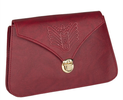 

Felicita Women Casual Maroon PU Clutch