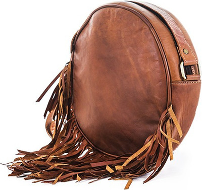 

Goatter Women Brown Genuine Leather Sling Bag