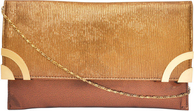 Hawai Women Evening/Party Brown PU Sling Bag