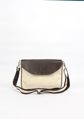 

Angesbags Men Brown Canvas Sling Bag