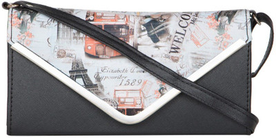 

MTE Girls Casual Black Leatherette Sling Bag