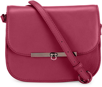 

Phive Rivers Women Casual Pink Genuine Leather Sling Bag